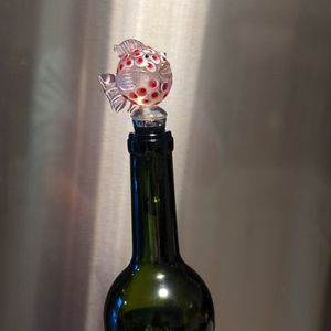 Wine bottle stopper Puffer Fish